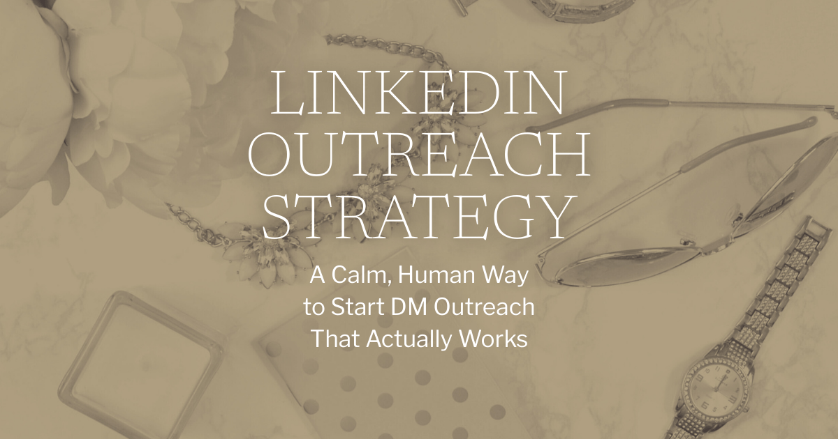 A thumbnail for a blog post about starting a LinkedIn outreach strategy.